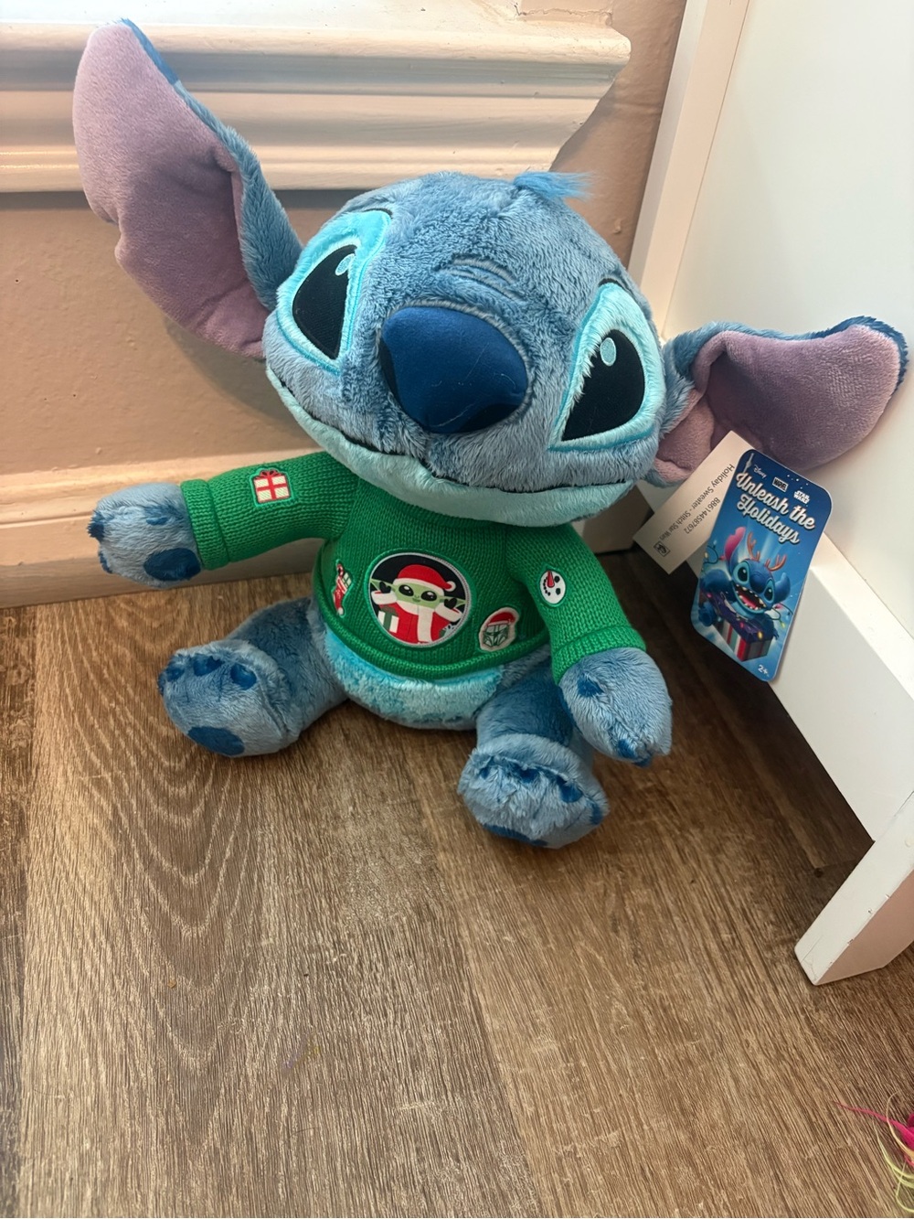Disney Stitch Plush Stuffed Animal with STAR WARS™ Sweater, 12.5-inches Tall